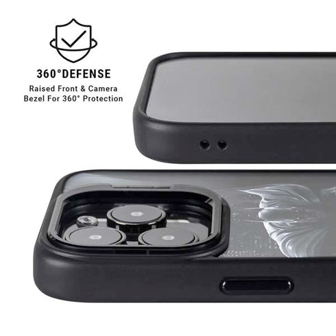 DC Comics Arkham Origins Batman In action pose iPhone 15 Pro Kickstand Case